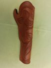 Holster western - 8. Colifornia Pattern Slim Jim. Décoration Frontier pour révolver poudre noire à canon de 7 1/2" et 8"